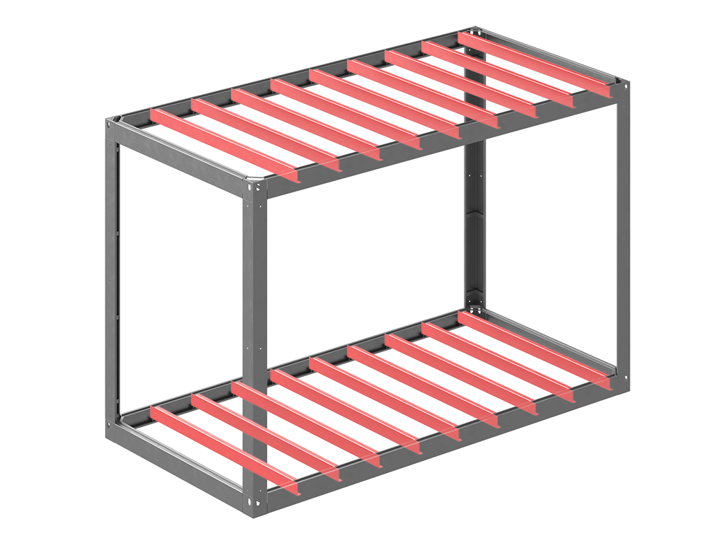 Конструкция каркаса на универсальных рамах. Второстепенный профиль (балка).